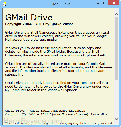 GMail Drive 1.0.20 Immagine 2