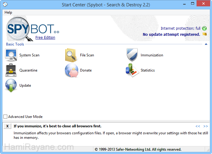 Spybot Search & Destroy 2.7 Picture 2