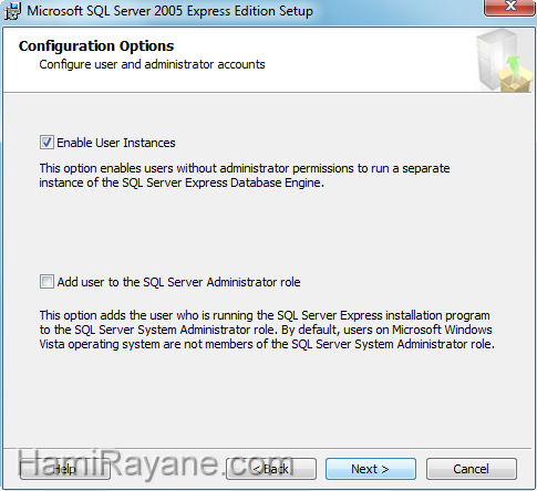 SQL Server 2005 Express SP3 Resim 13