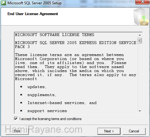 SQL Server 2005 Express SP3 Resim 2
