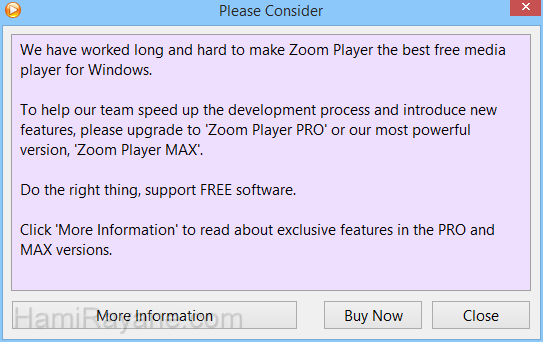 Zoom Player FREE 15 Beta 8 Media Player Immagine 7