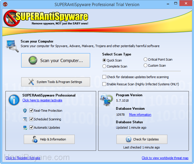 SUPERAntiSpyware 8.0.1028 Imagen 2