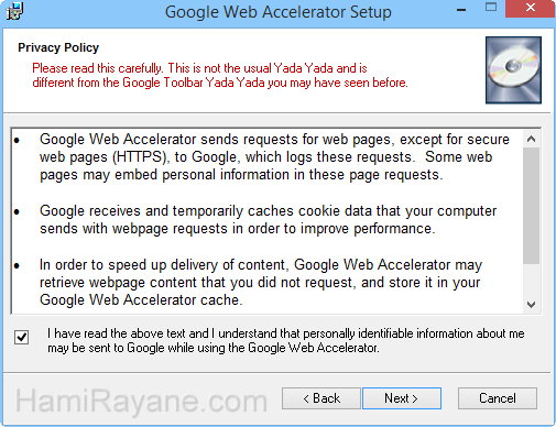 Google Web Accelerator 0.2.70 그림 3