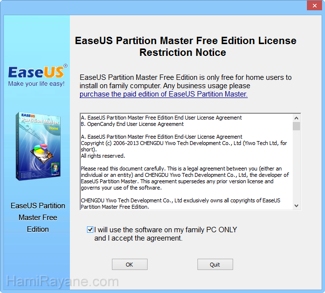 EASEUS Partition Master Home Edition 13.0 for PC Windows Bild 1