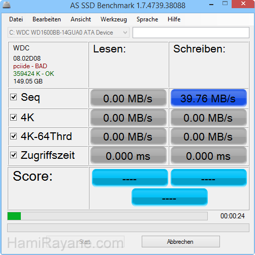 AS SSD benchmark 2.0.6694