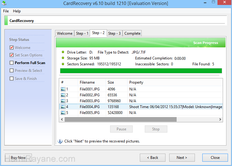 CardRecovery 6.10 Build 1210 Imagen 8
